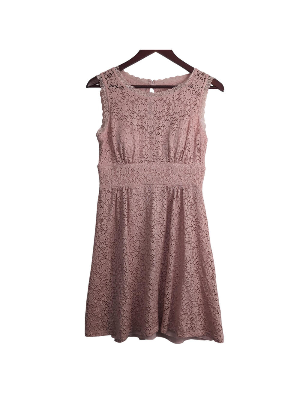 DB Established 1962 Pink Lace A-line Skater Dress Size-4